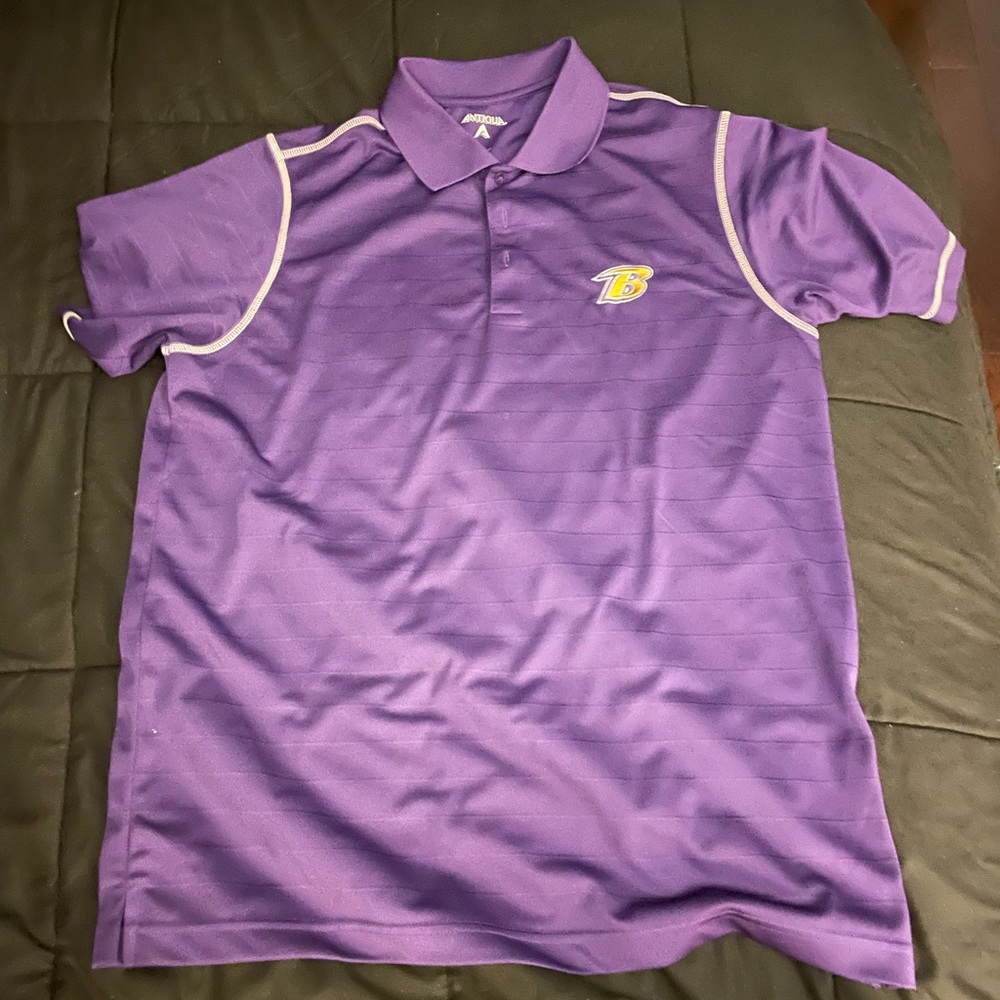 Men’s Antigua Large Ravens Polo 🔥⚫️🟣